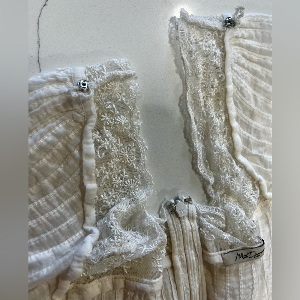 Mes Demoiselles Paris “Havilland” Ivory Lace Maxi Dress EU 38 S-M Boho Romantic - Picture 11 of 16